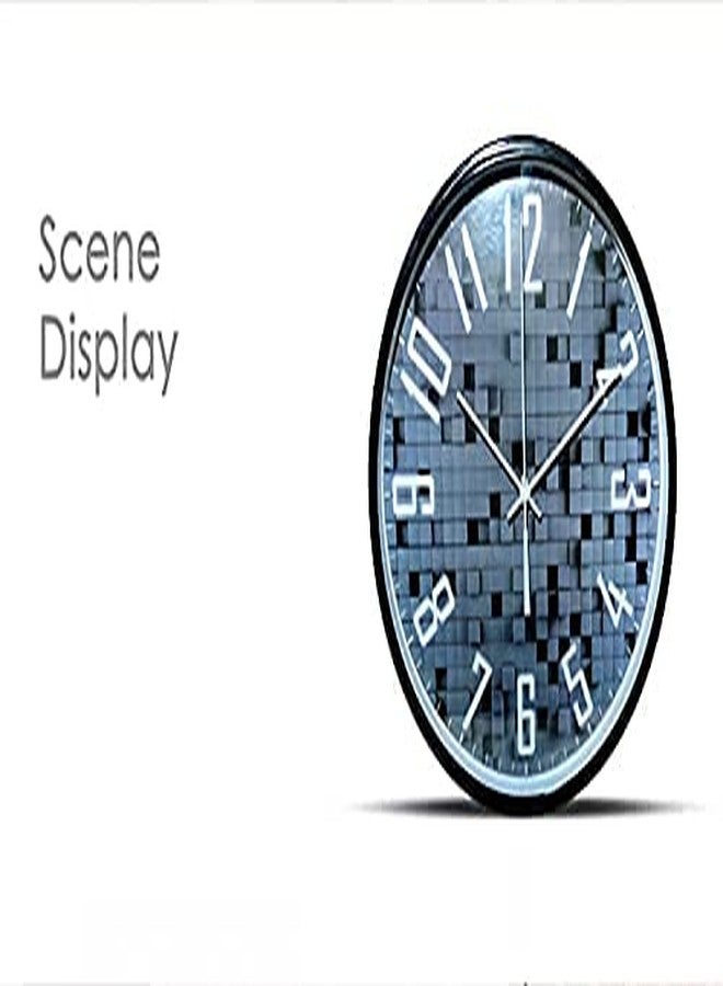 ZIVIK Wall Clock 12 Inch, Round Clock for Livingroom Bedroom Office Kitchen Decorative Wall Clock 30CM Non-Ticking Silent Movement - Image 4